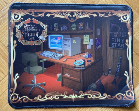 Over the Garden Wall mousepad, with artwork by Levon Jihanian