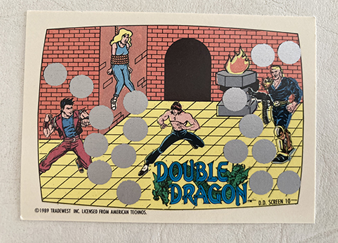 Double Dragon card from 1989, from HungryGoriya