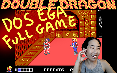 Double Dragon full EGA DOS game LP
