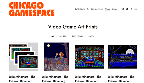 Chicago Gamespace The Crimson Diamond art prints available