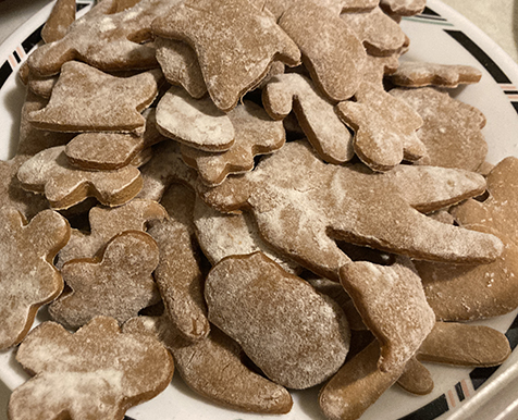 My homemade gingerbread cookies