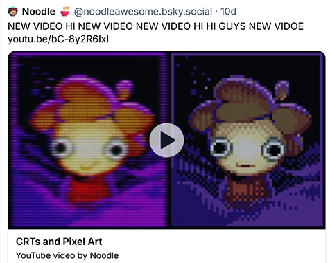 Noodle's Pixel art video