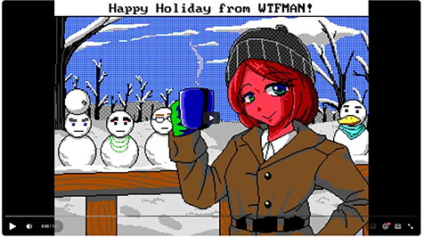 WTFMAN The Crimson Diamond Sierra style holiday animation