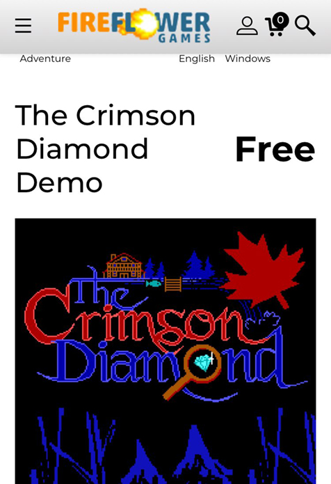 link to The Crimson Diamon on Fireflower Games
