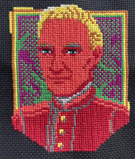 Ranger Murdoch cross-stitch complete