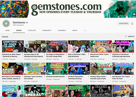 image of Gemstones Youtube channel