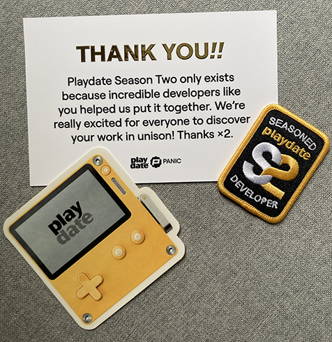 Playdate thank you!