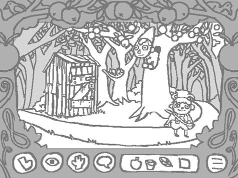 A preliminary sketch of the game's layout, by me