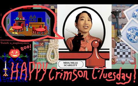 Thumbnail of VOD, me dressed up as Miss Scarlett for my Halowe'en stream