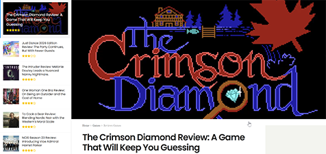The Crimson Diamond review on Gazettely
