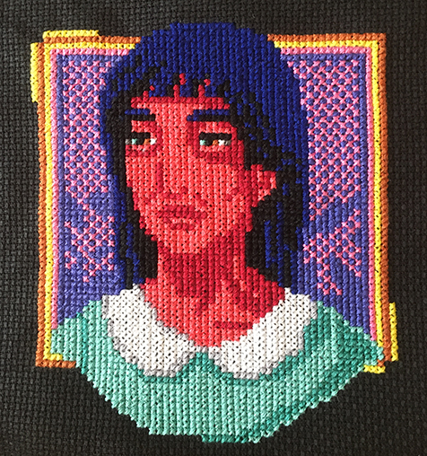 Kimi cross stitch is completed!